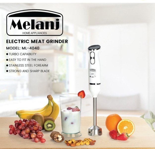 ملانژ گوشت‌کوب برقی مدل ML‑4040 – همزن دستی ساده و کاربردی، مناسب آشپزخانه خانگی