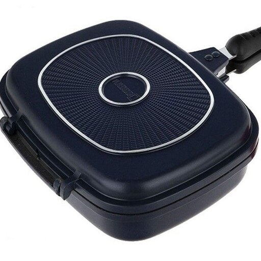 ماهیتابه رژیمی دسینی اصل دوطرفه جنس سرامیک و چدن درجه یک رنگ آبی