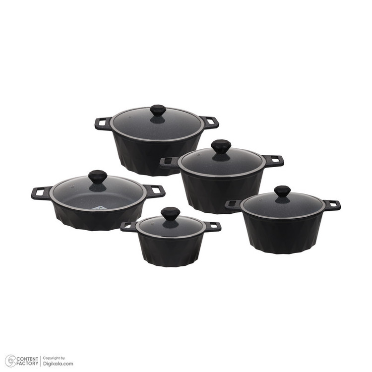 سرویس پخت و پز 10 پارچه تکنو مدل دایمند کد 2097