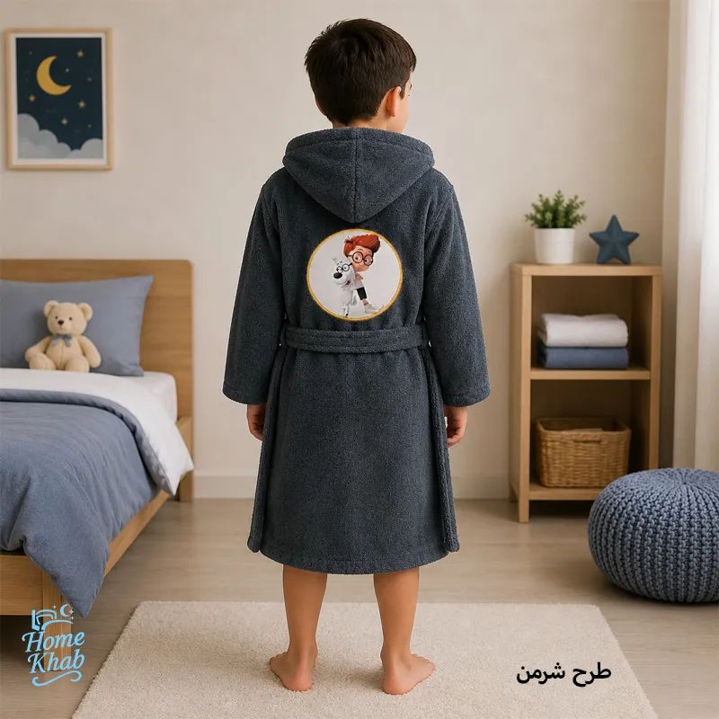 حوله تن پوش کودک کلاه دار سایز 80