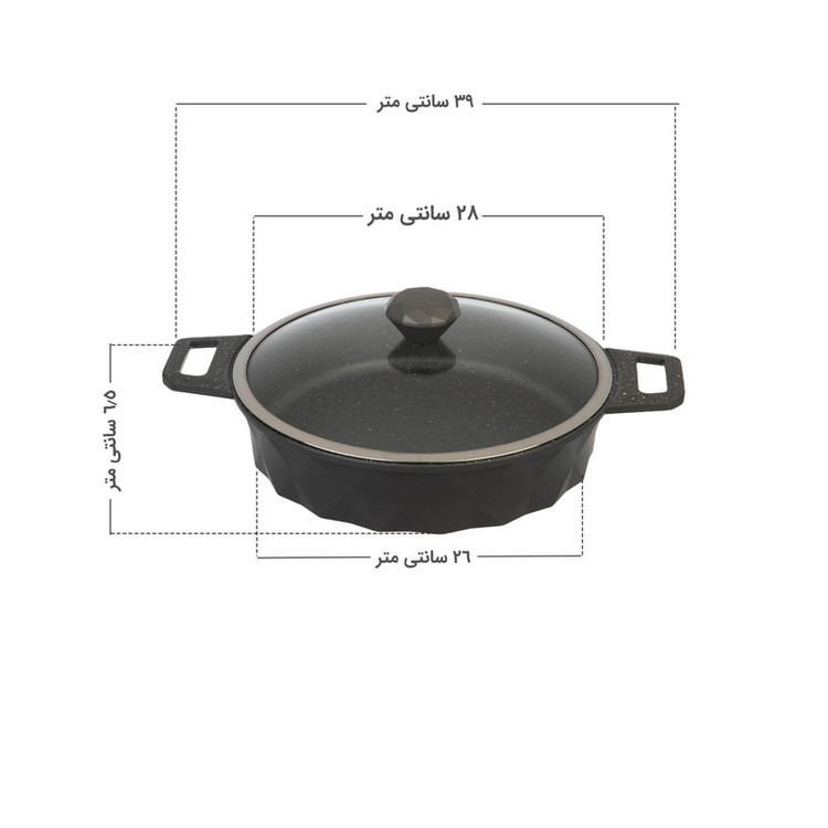 تابه تکنو مدل Diamond سایز 28