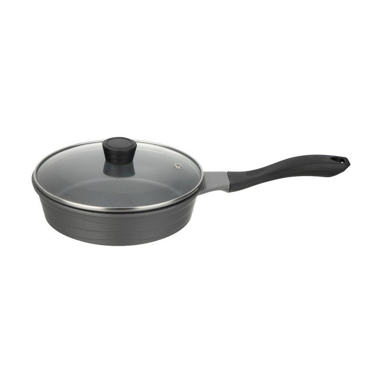 ماهیتابه تک دسته مدل ونوس سایز 24 با پوشش داخلی گرانیت تکنو در رنگ بندی