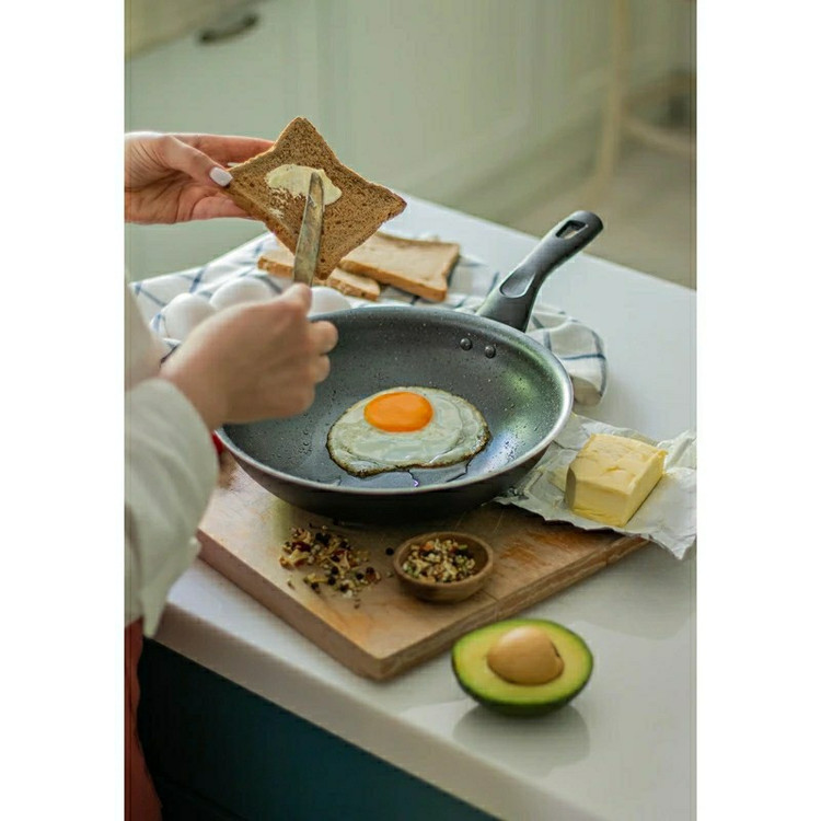 تابه تکدسته وک درب دار تکنو سایز28