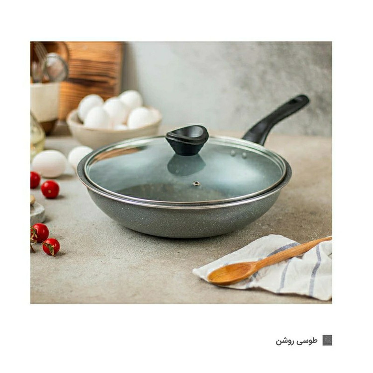 تابه تکدسته وک درب دار تکنو سایز28